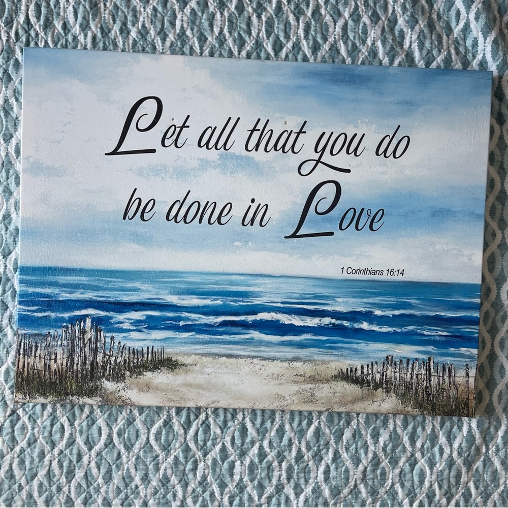 Canvas wall art.